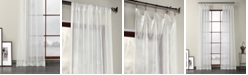 Exclusive Fabrics & Furnishings Exclusive Fabrics Furnishings Patterned Linen Sheer Curtain 108" x 50" Curtain Panel